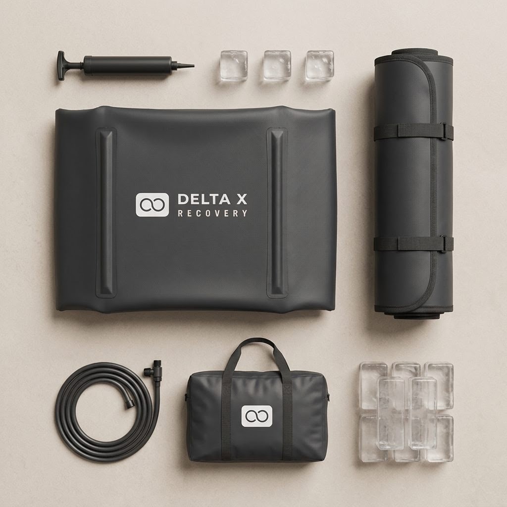 Delta X ice bath kit, in the box